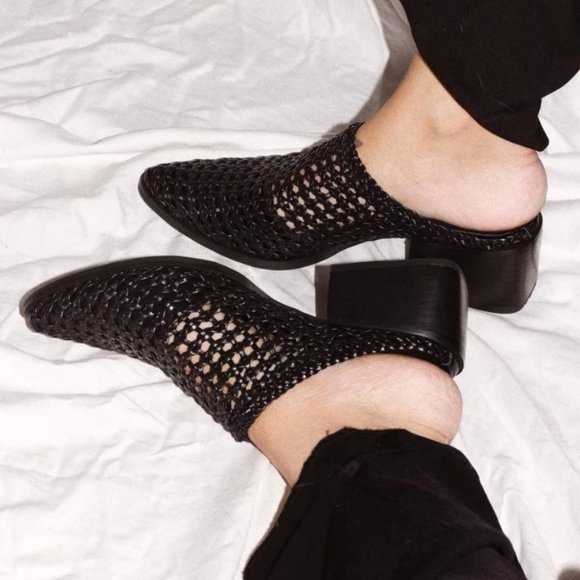 Sol Sana Parker black woven leather mules - Picture 2 of 9